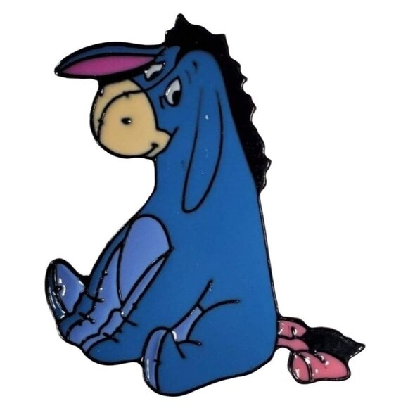 Eeyore Donkey Lapel Pin Winnie Pooh Badge Brooch Accessories Jewelry Gift Pin - Picture 1 of 5